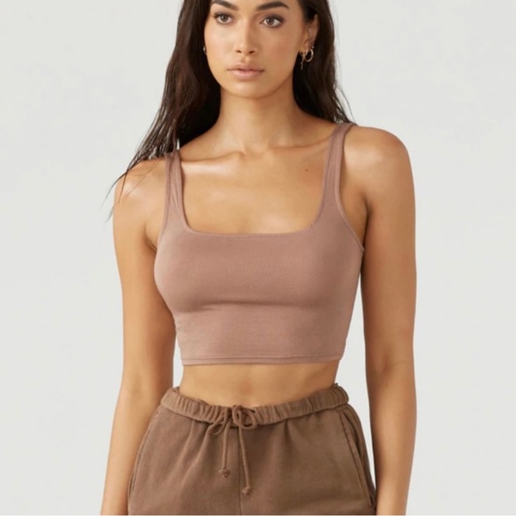 Joah Brown Tops - ♡BNWT RETIRED Joah Brown™ ☆Square Neck Crop Top☆ Tank Top. SIENNA Colorway♡ S/M♡